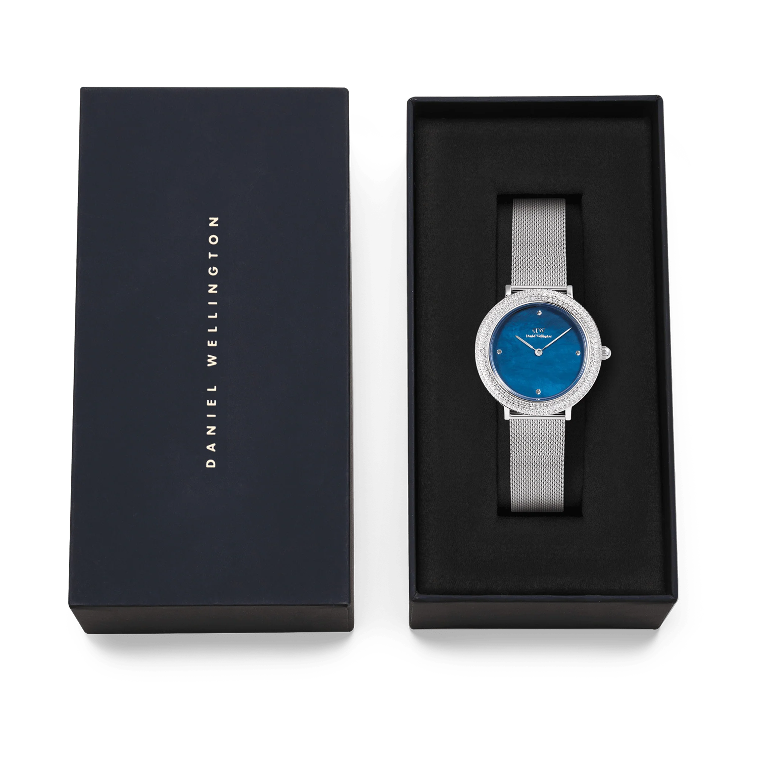 Daniel Wellington Crystalline Bezel Arctic Blu Mop Women's Watch DW00100825
