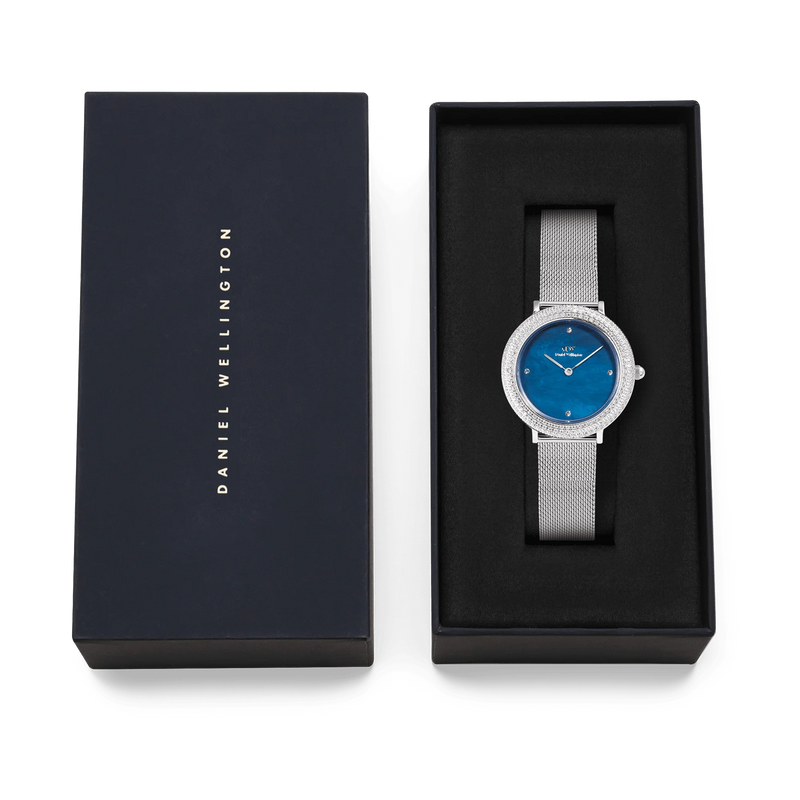 Daniel Wellington Crystalline Bezel Arctic Blu Mop Women's Watch DW00100825-zoom-