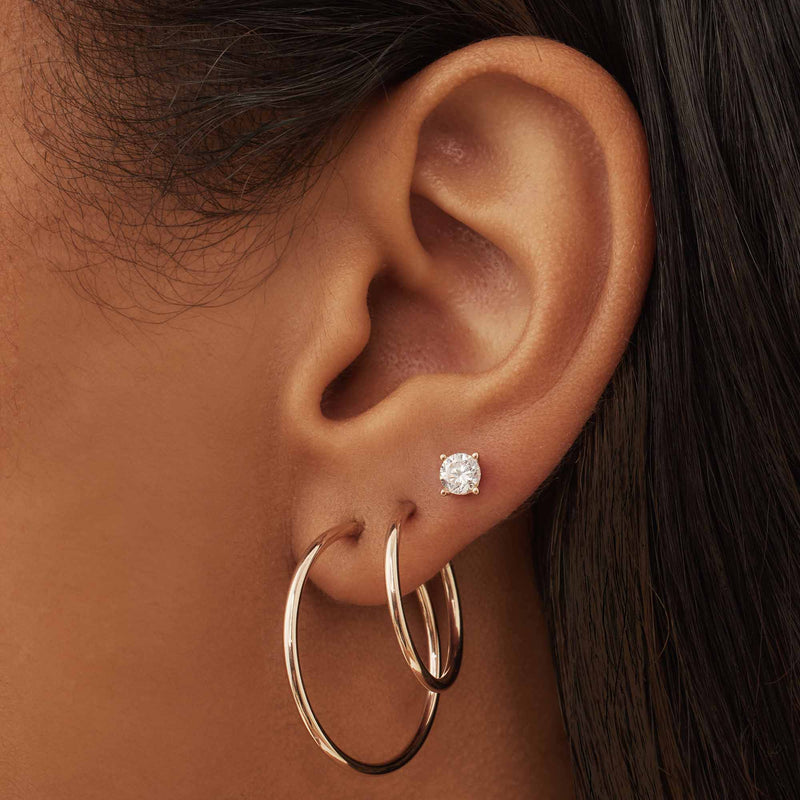 Isabel Bernard Cadeau d'Isabel 14 Carat Rosegold Earrings Set IB90077-zoom-