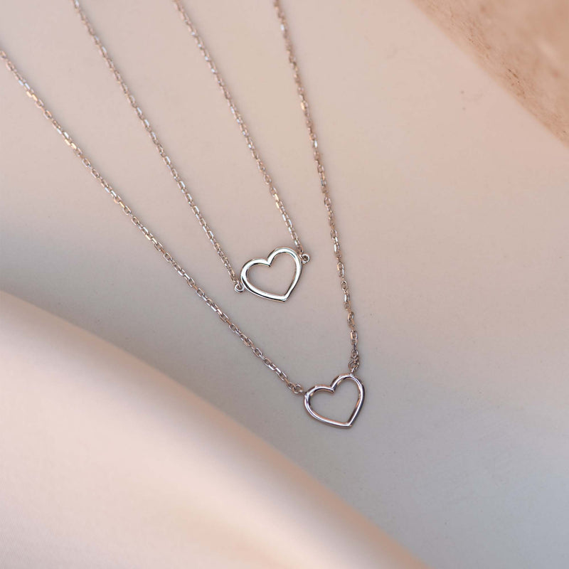 Isabel Bernard Saint Germain Amore 14 Carat White Golden Necklace IB340076-zoom-