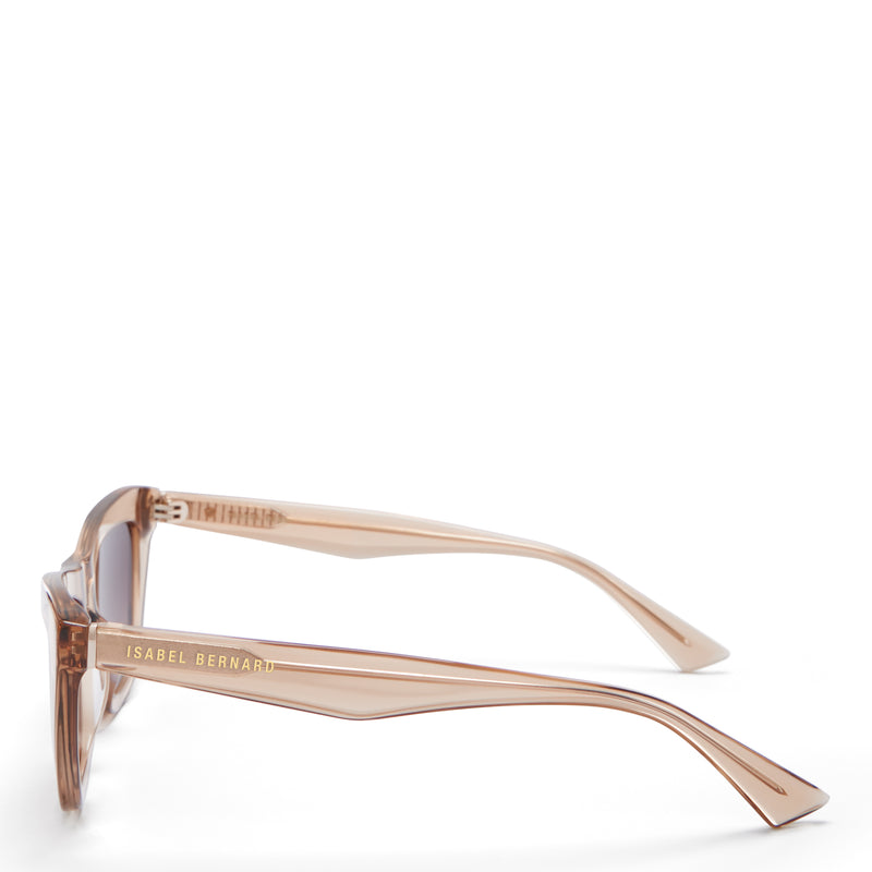 Isabel Bernard La Villette Roselin Transparant Beige Cat Eye Zonnebril IB400006-02-14-zoom-