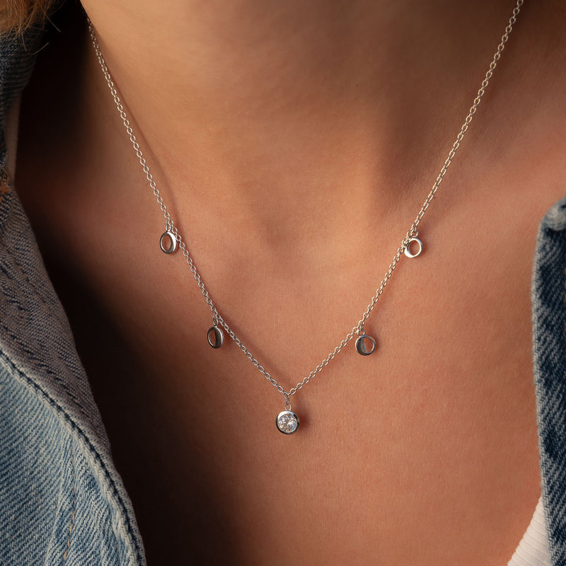 Violet Hamden Luna 925 Sterling Silver Necklace VH340039-zoom-