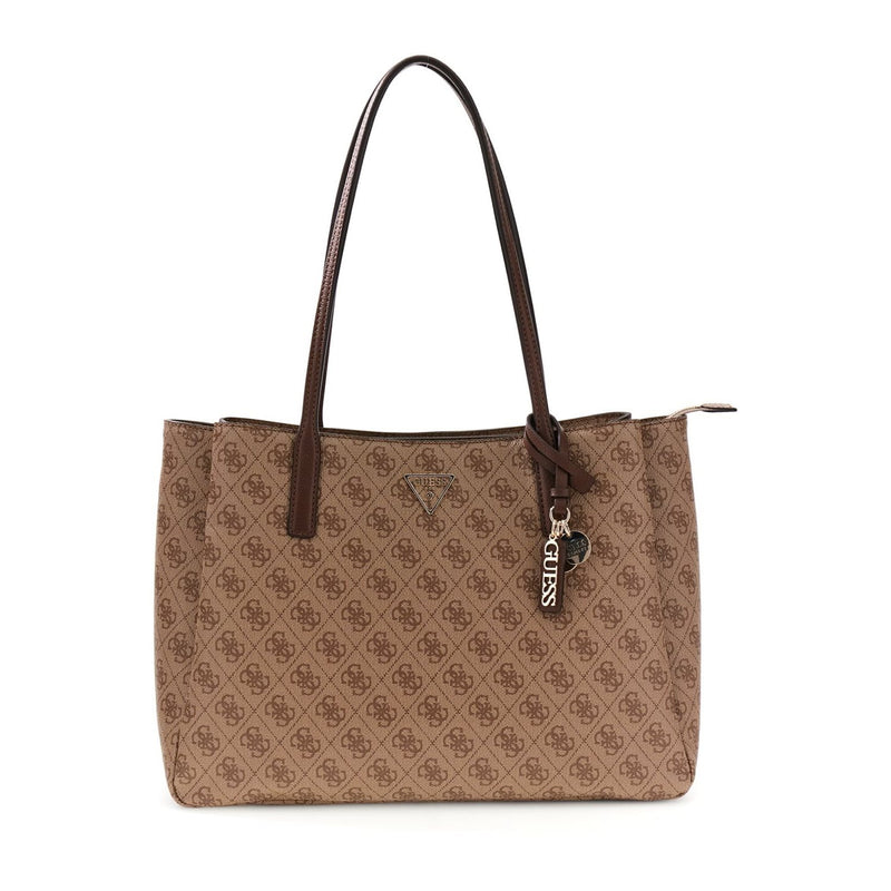 Guess Noelle Latte Logo Brown Tech Shopper HWBG96-72260-LGW-zoom-