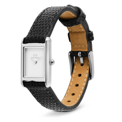 Daniel Wellington Bound Mini Black Lizard Silver Women's Watch DW00100901