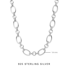 Parte Di Me Bibbiena Poppi Adriane 925 Sterling Silver Link Necklace PDM34107