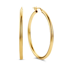 Parte di Me Bibbiena Poppi Casentino 925 sterling Silver gold plated Hoop Earrings PDM36055