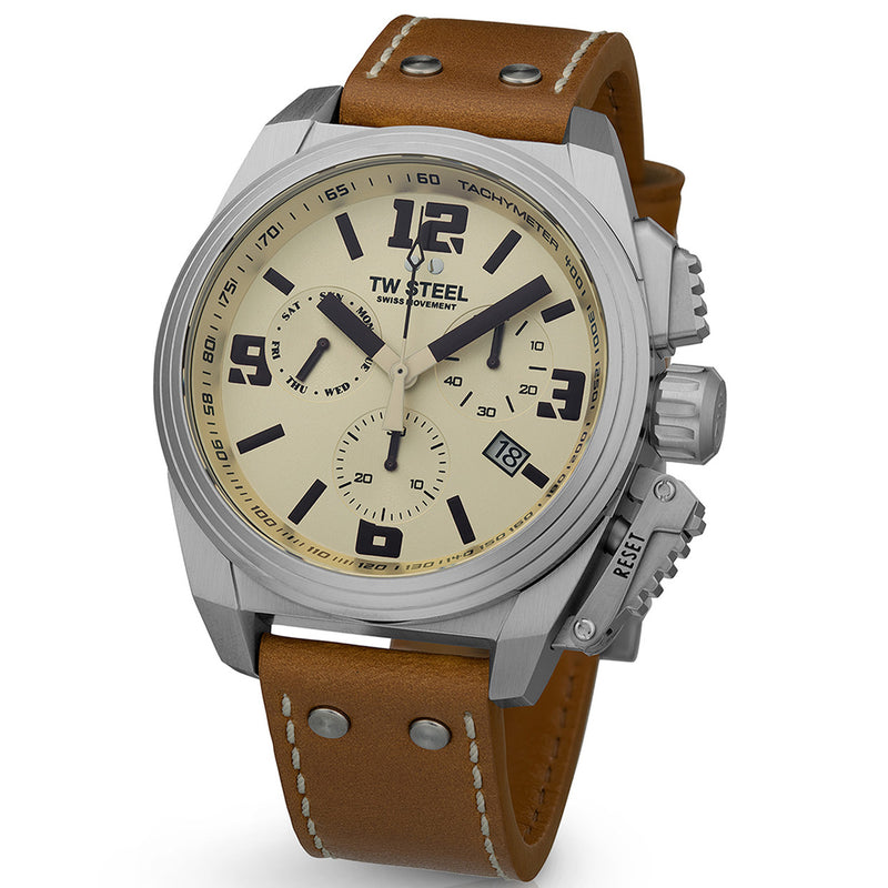 TW Steel Swiss Canteen Cream Men's Watch 2002-TW1110-zoom-