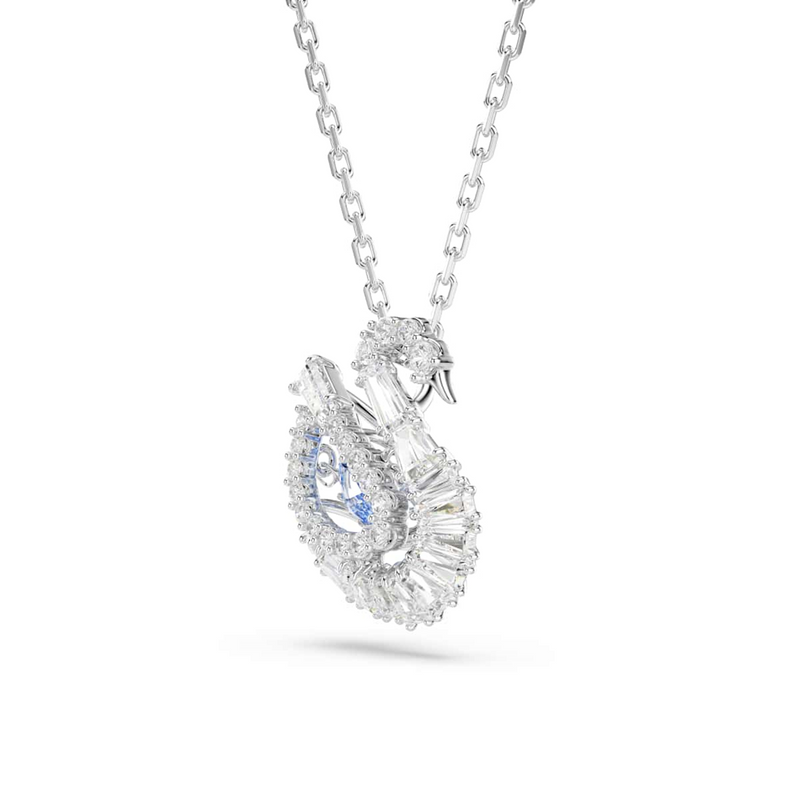 Swarovski Swan Silver Necklace 5723389-zoom-