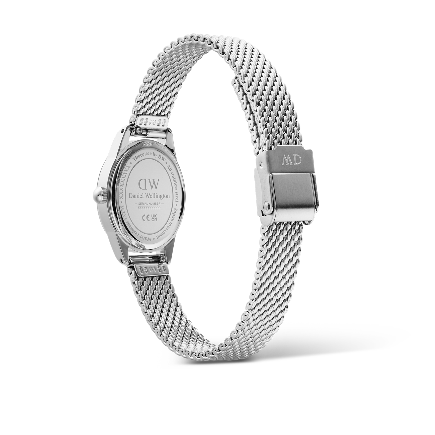 Daniel Wellington Ophelia Mini Mesh White Silver Women's Watch DW00100938