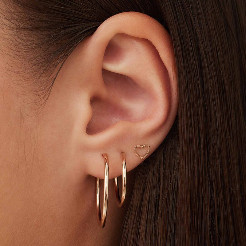 Isabel Bernard La Concorde Amore 14 Carat Rosegold Ear Studs IB360231-zoom-