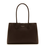 Isabel Bernard Honoré Cloe brown calfskin leather handbag IB25091