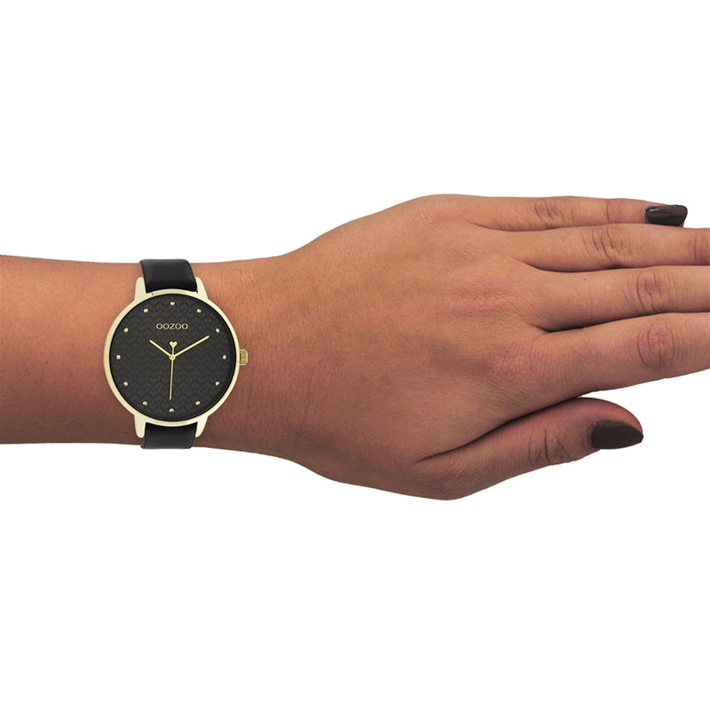 OOZOO Timepieces Black Watch C11039-zoom-