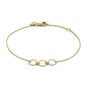 Isabel Bernard 14 Carat Golden Belleville Anna Bracelet IB320025 (Length: 16.00-18.00 cm)