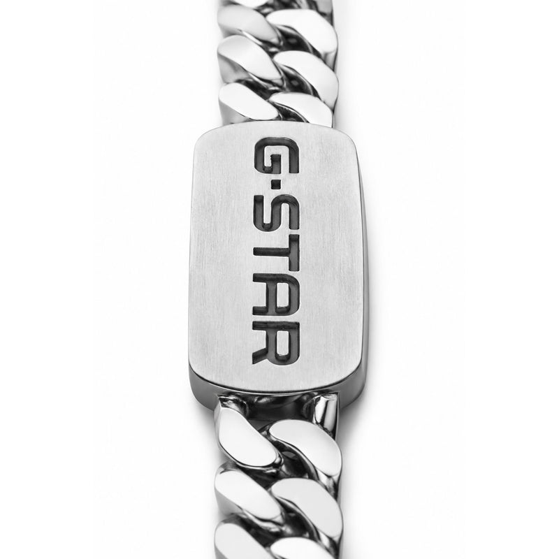 G-Star Incisio Silver-Tone Curb Chain Bracelet GSJ.106.04-zoom-