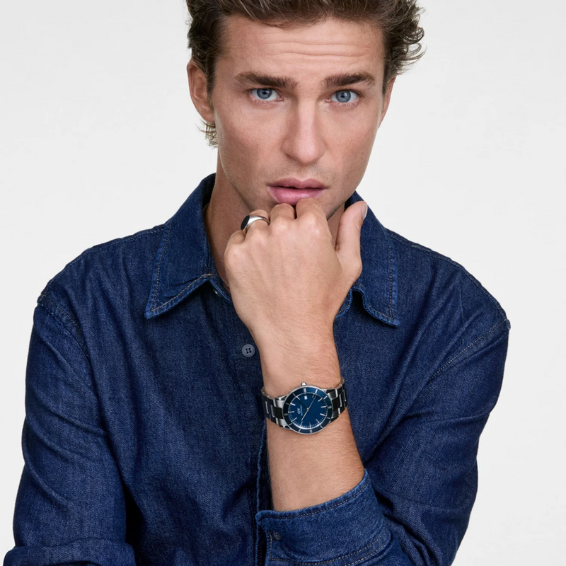 Daniel Wellington Iconic Paradigma Blu Arctic Enamel Men's Watch DW00100820-zoom-