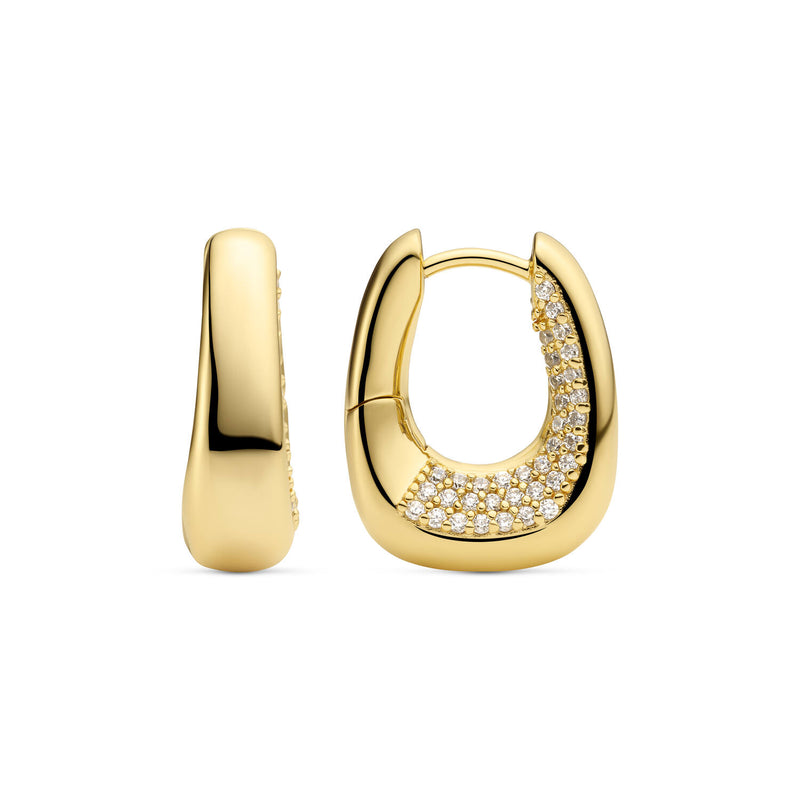 Sif Jakobs Gold Plated Borsa Piccolo Earrings SJ-E2620-CZ-YG-zoom-