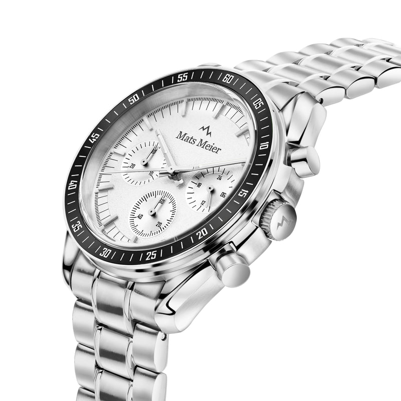 Mats Meier Arosa Racing Chronograph Men'sWatch Silver-coloured MM50018-zoom-