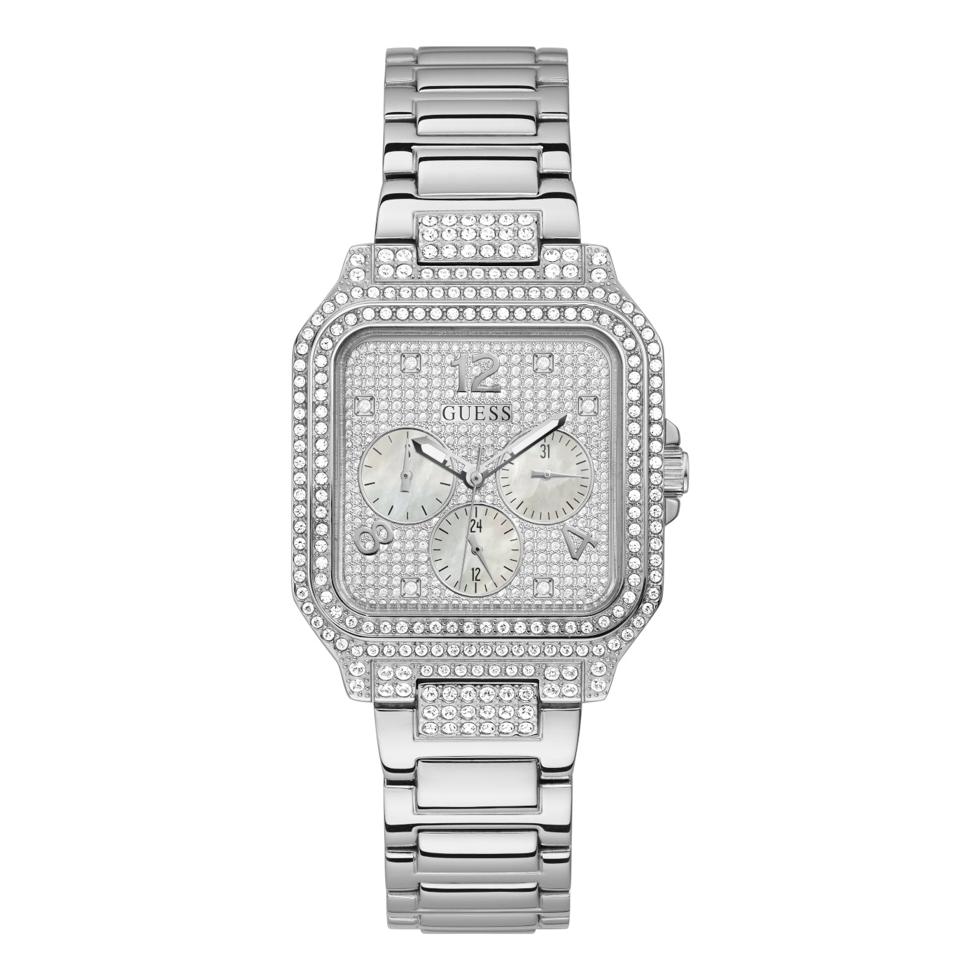 GUESS Deco Silver Watch GW0472L1