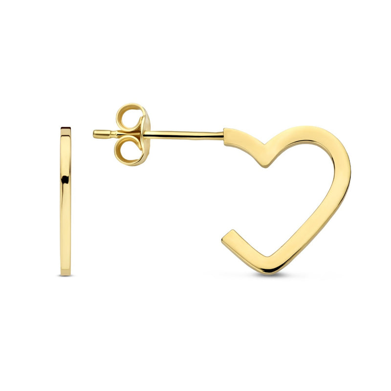 Beloro Jewels Regalo d'Amore 9 karat gold earring set with heart BO90051-zoom-