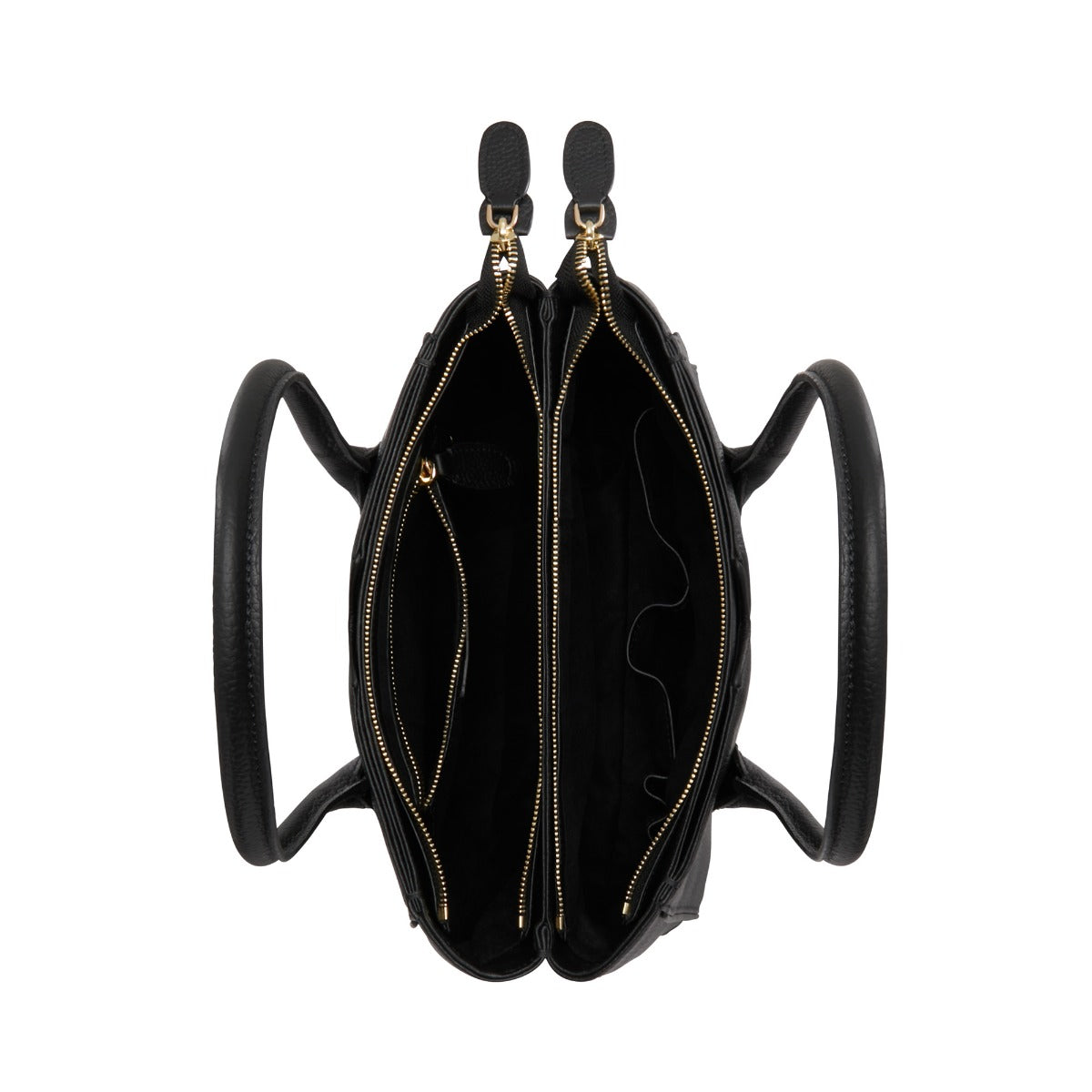 Isabel Bernard Honoré Cloe Midi Black Calfskin Leather Handbag IB25082-001