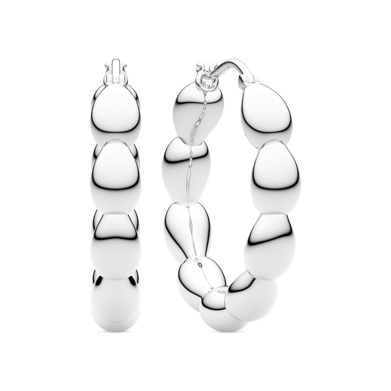 Sif Jakobs 925 Sterling Silver Goccia Cerchietto Medio Earrings SJ-E2597-zoom-