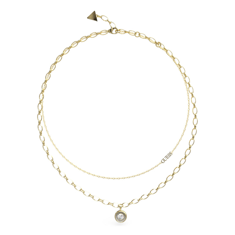 GUESS Unique Solitaire Gold Necklace JUBN03395JWYGT-U-zoom-