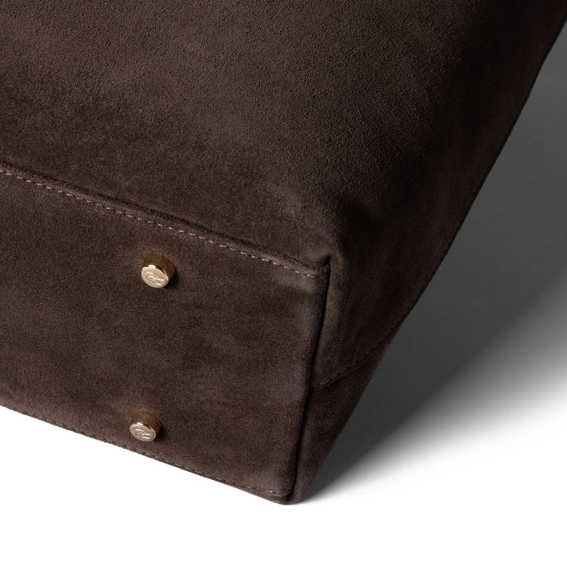 Isabel Bernard Honoré Elin Dark Brown Suede shoulder bag IB25111-131-zoom-