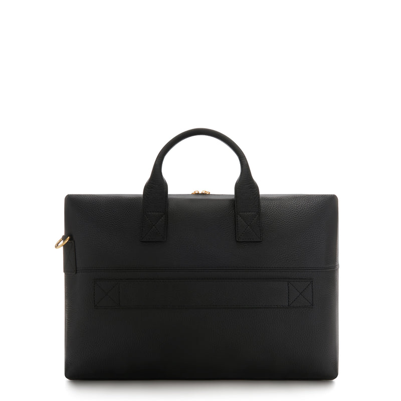 Isabel Bernard Honoré Anique Black Calfskin Handbag IB25071-zoom-