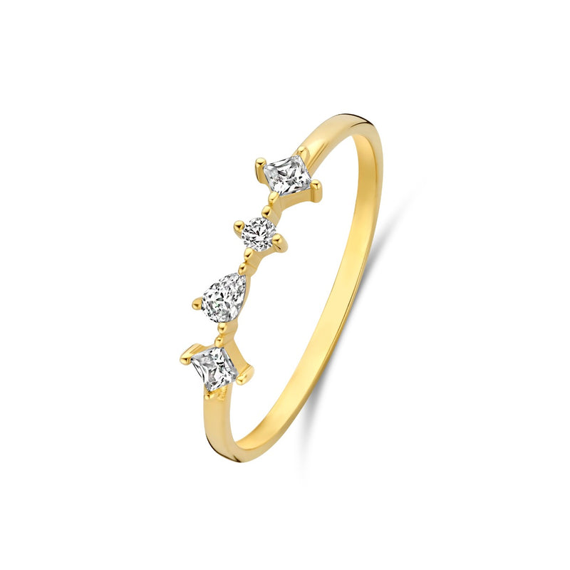 Beloro Jewels Monte Napoleone Mea 9 karat gold ring with zirconia BO330030-50-zoom-