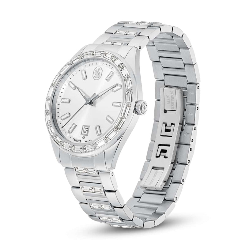 Swarovski Matrix Silver-Tone Steel Watch 5734665-zoom-