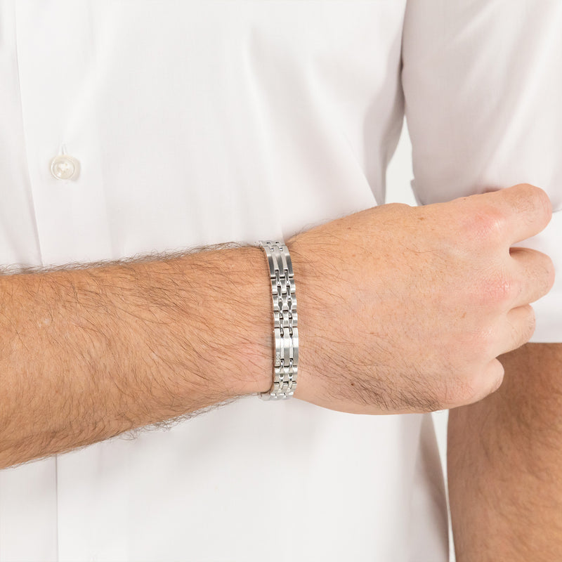 Hugo Boss Stainless Steel Silver Men's Chain bracelet HBJ1580812-zoom-