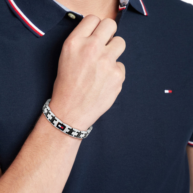 Tommy Hilfiger Stainless Steel Silver Men's Chain Bracelet TJ2790684-zoom-