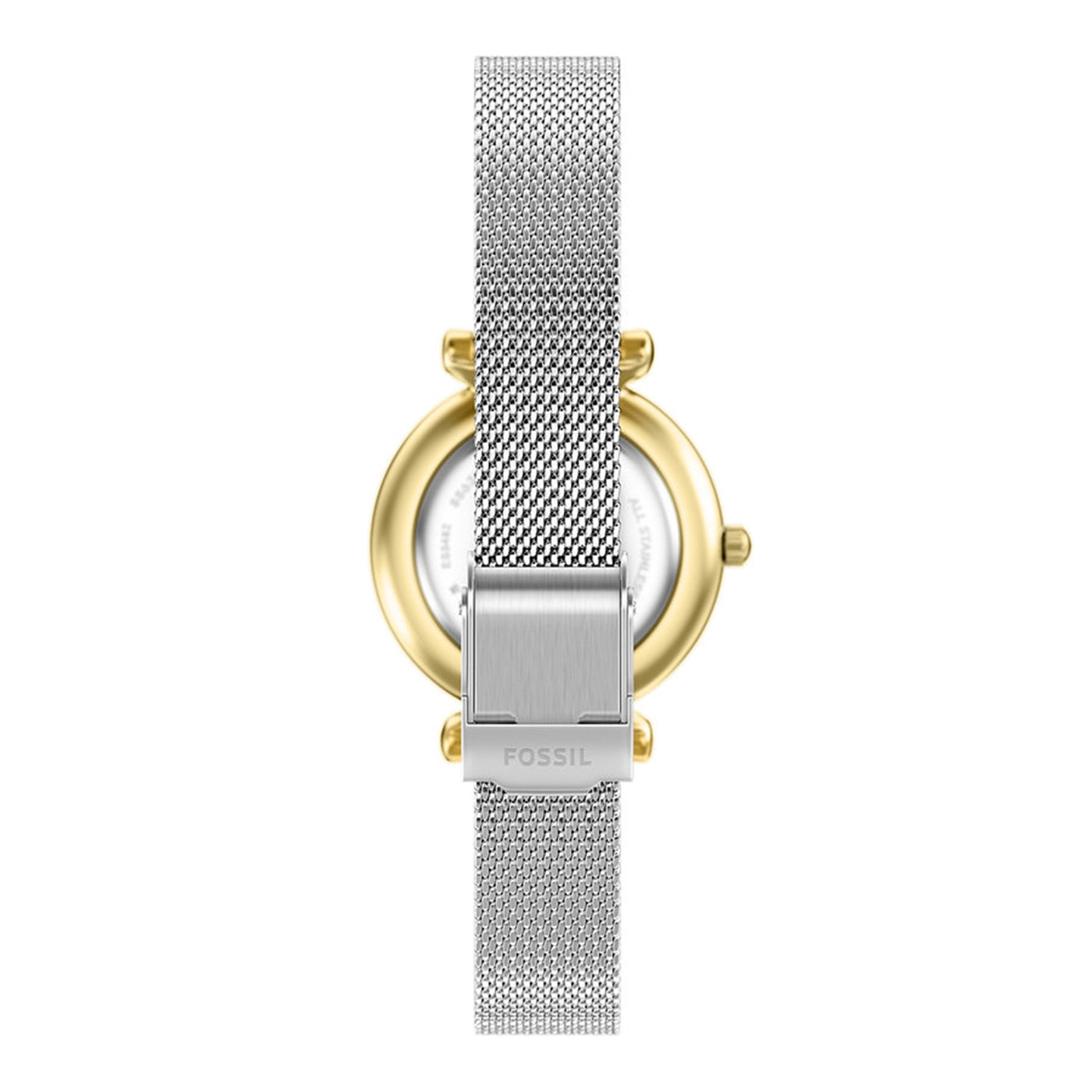 Fossil Carlie Round White Dial Watch ES5463