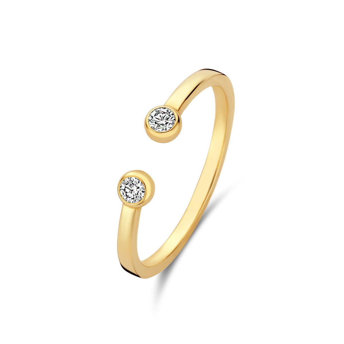 Isabel Bernard De la Paix Flavie 14 Karat Gold Ring With Diamond 0.08 Carat IBD330032-58