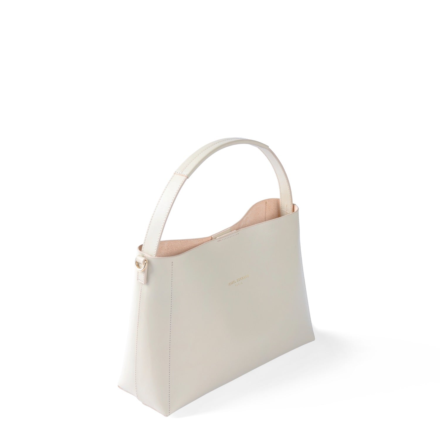 Isabel Bernard Montmartre Béatrice creme vegetable tanned leather handbag IB25095-370