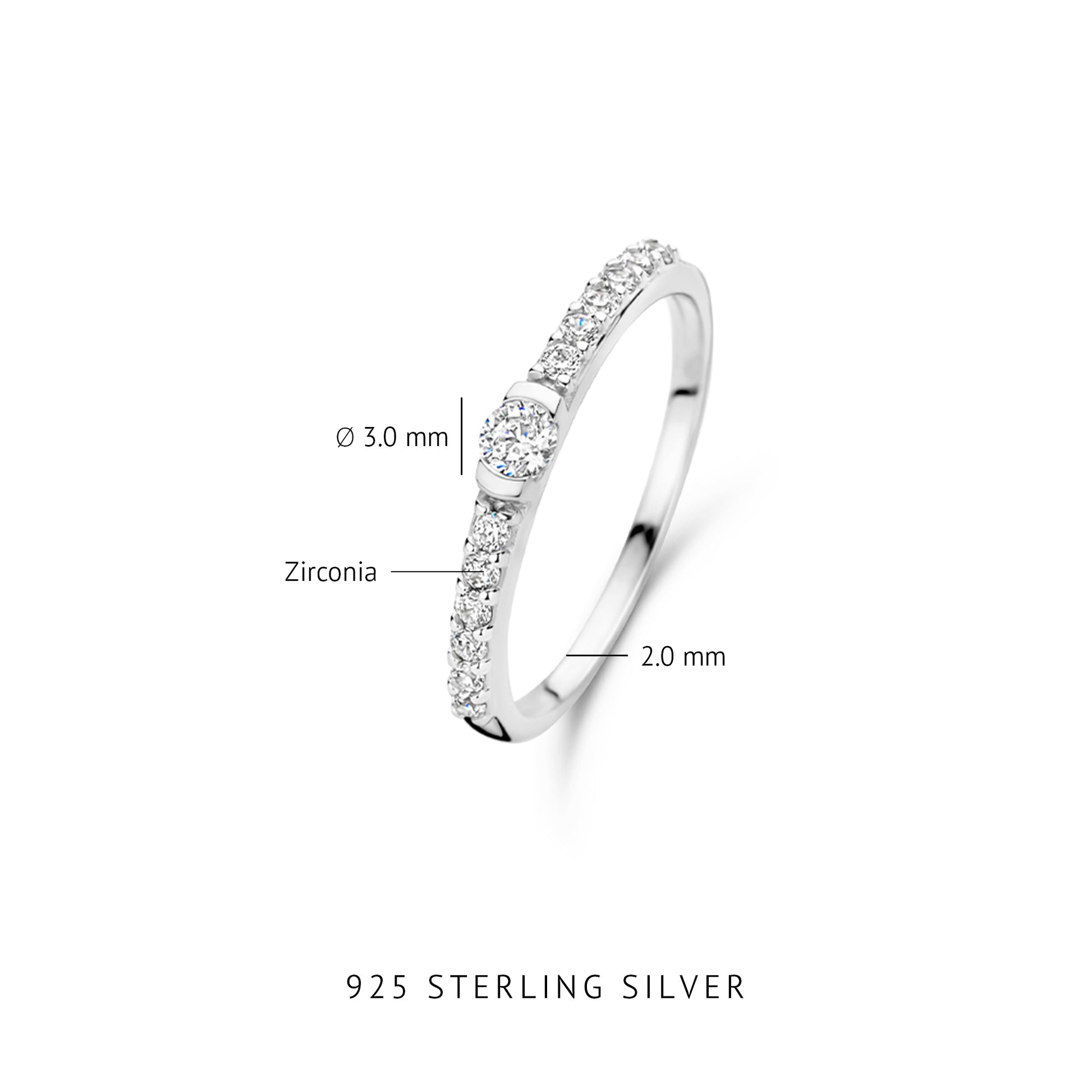 Parte Di Me Santa Maria della Base 925 sterling Silver Ring PDM33027-60