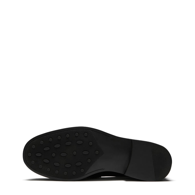 Isabel Bernard Vendôme Blandine black spazzolato leather loafers IB51015-601-37-zoom-