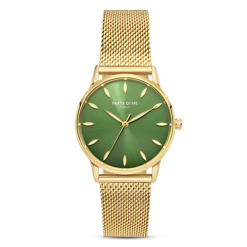 Parte Di Me Orologio round ladies watch gold coloured and green PDM09054-zoom-