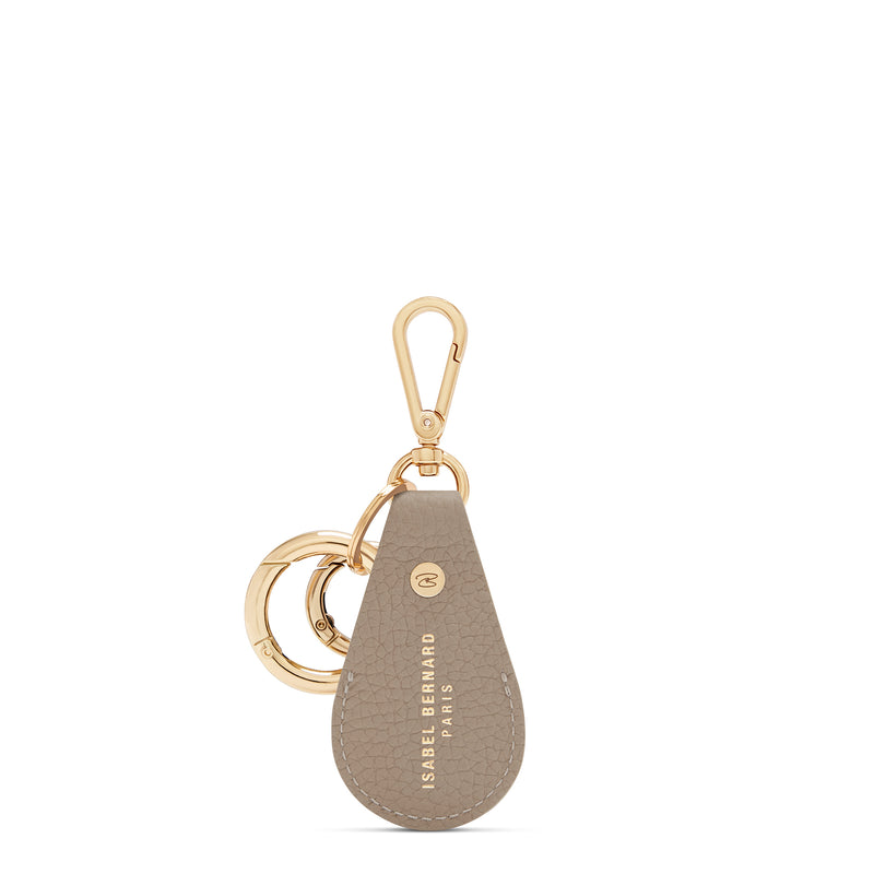 Isabel Bernard Honoré Filou Taupe Calfskin Airtag Key Pendant IB66000-078-zoom-