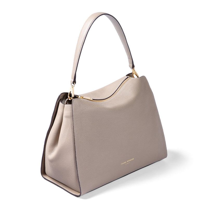 Isabel Bernard Honoré Emma Taupe Shoulder Bag IB21134-078-zoom-