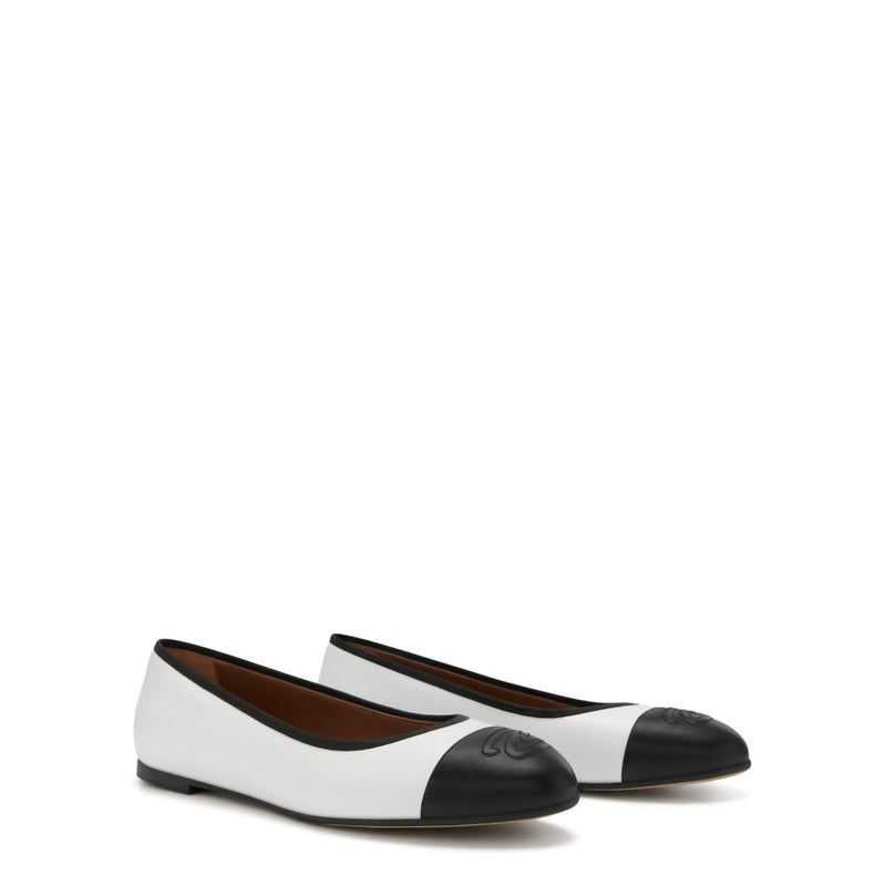 Isabel Bernard Vendôme Ynes White Calfskin Leather Ballerinas IB51011-071-36-zoom-