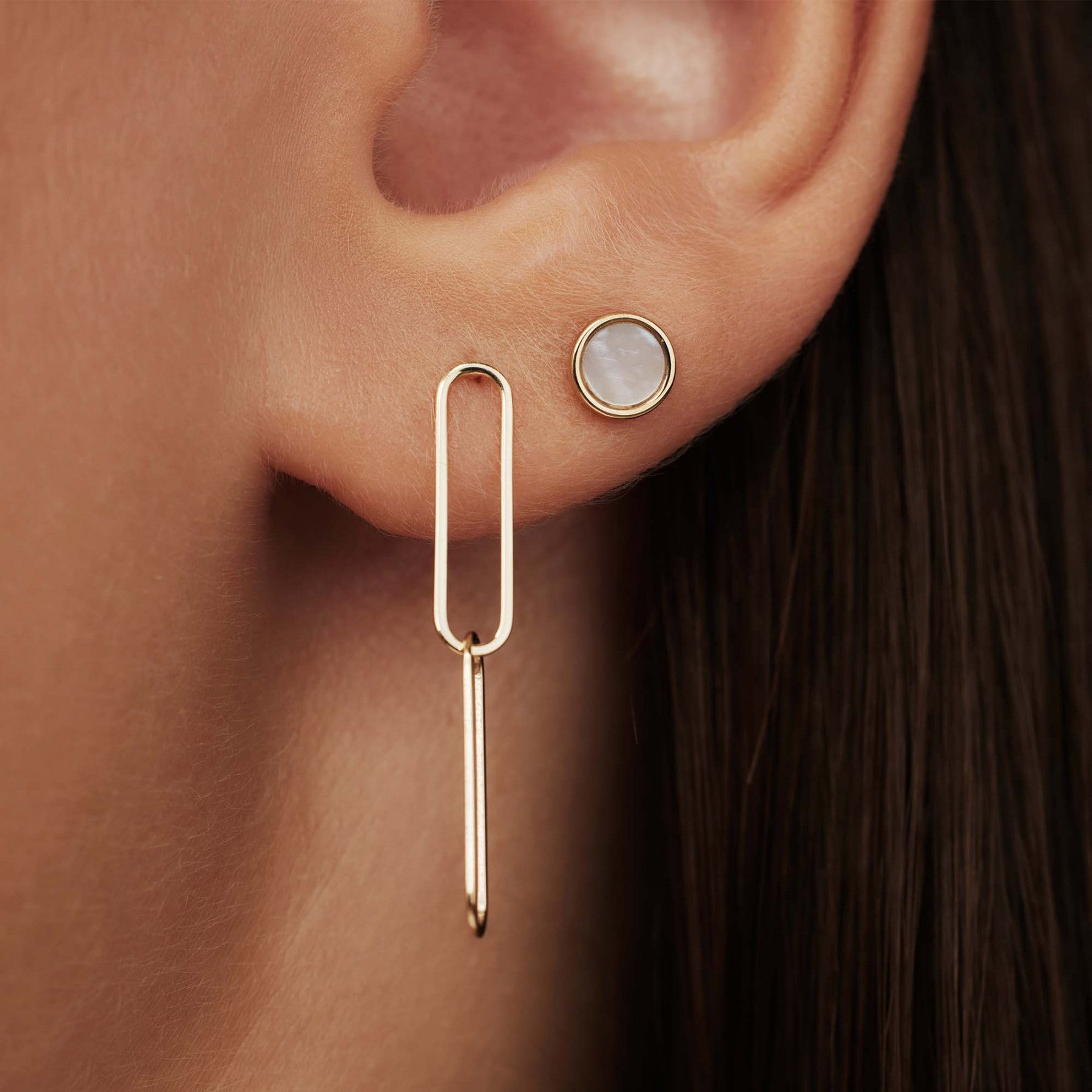 Isabel Bernard Cadeau d´Isabel 14 Carat Golden Earrings Set IB90126