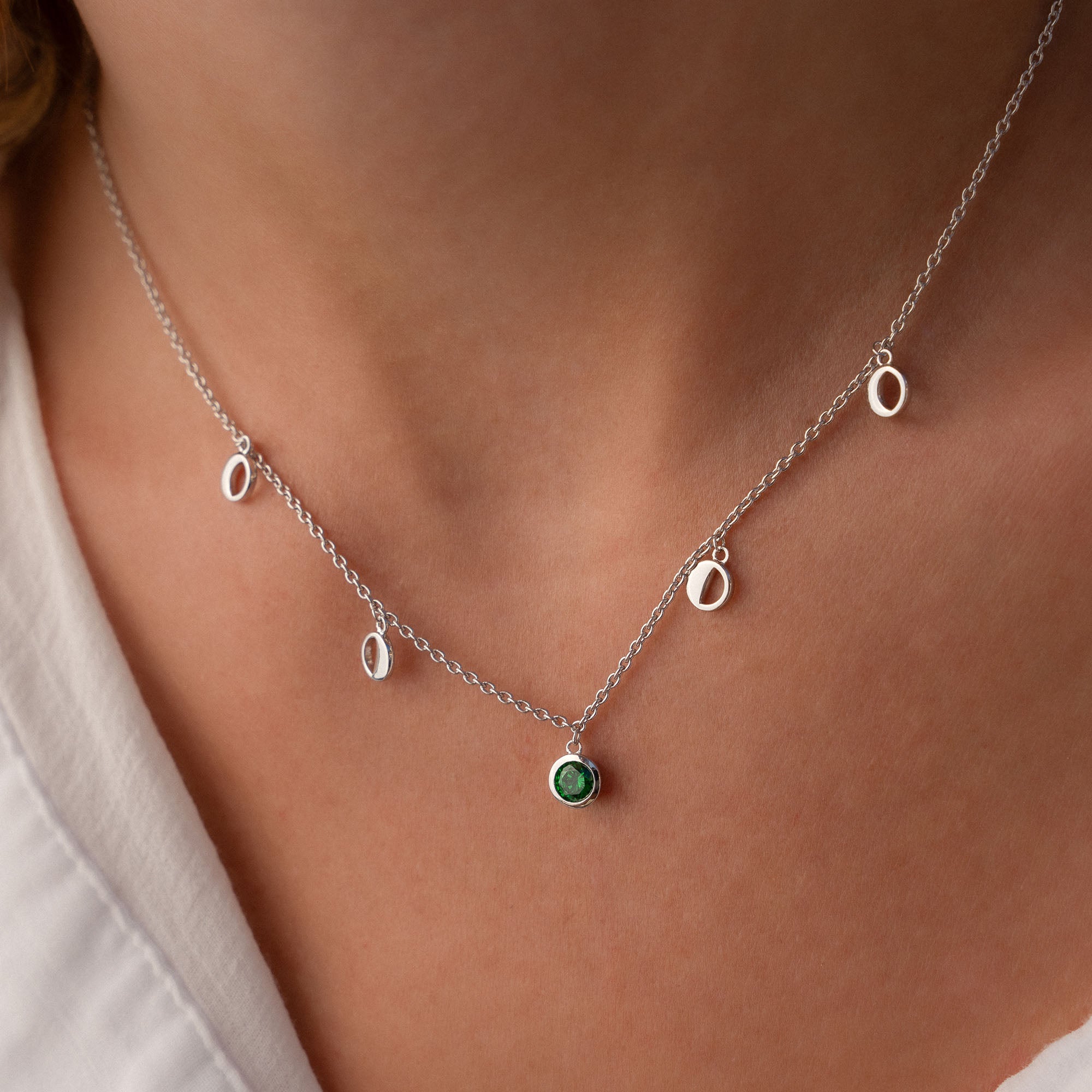 Violet Hamden Luna 925 Sterling Silver Necklace VH340041