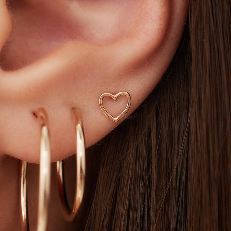 Isabel Bernard La Concorde Amore 14 Carat Rosegold Ear Studs IB360231-zoom-