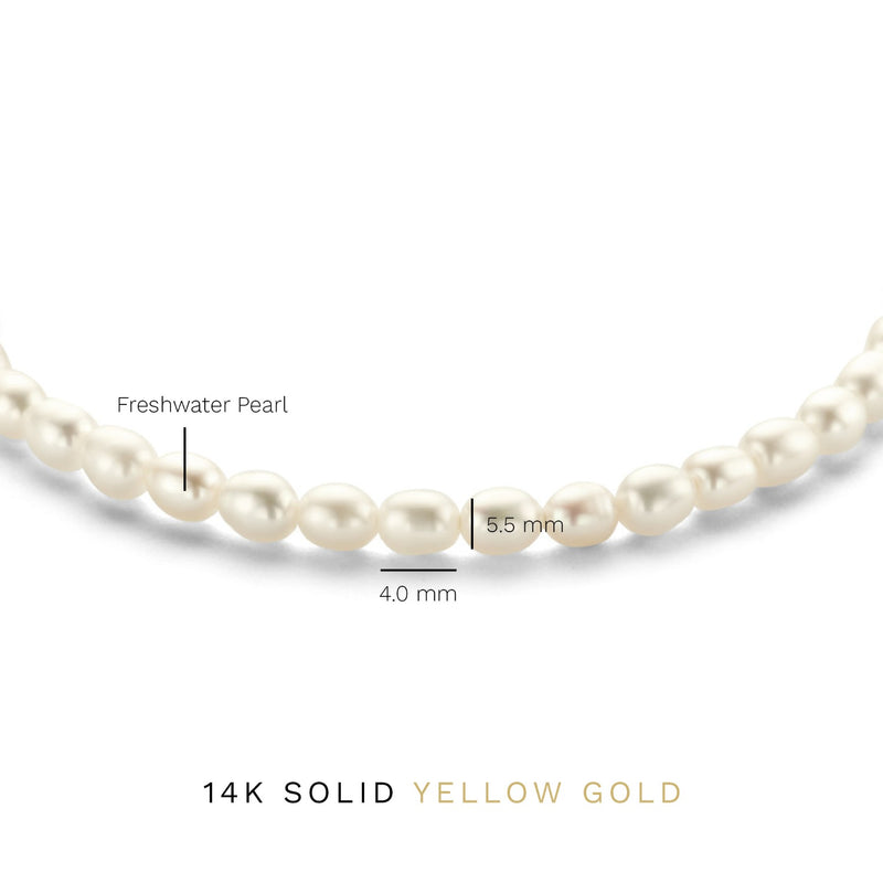 Isabel Bernard Cadeau d'Isabel 14 karat gold necklace and bracelet gift set with freshwater pearls IB90174-zoom-
