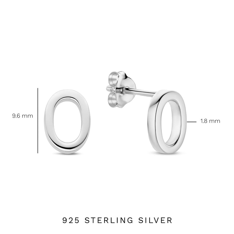 Parte Di Me Bibbiena Poppi Clara 925 Sterling Silver Ear Studs PDM36193-zoom-