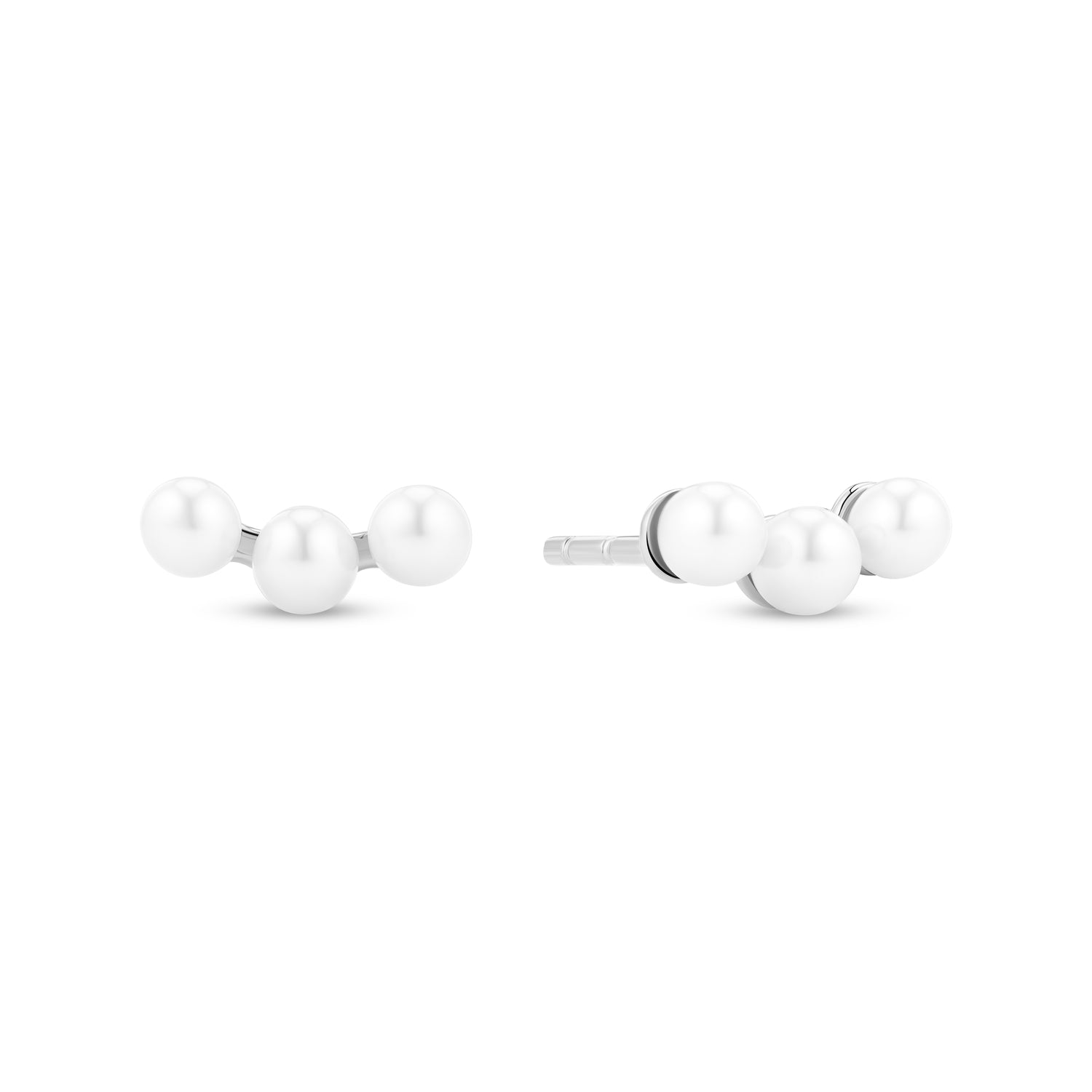 Sif Jakobs 925 Sterling Silver Perla Tre Earrings SJ-E2733-P