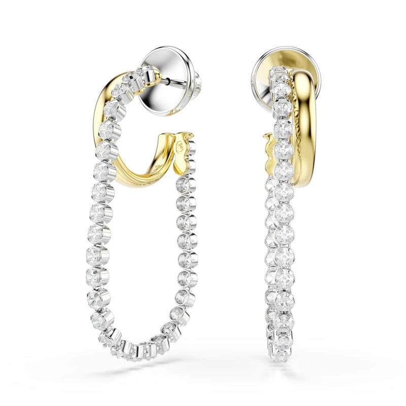Swarovski Hyperbola Spin Multicolour Hoop Earrings 5749366-zoom-