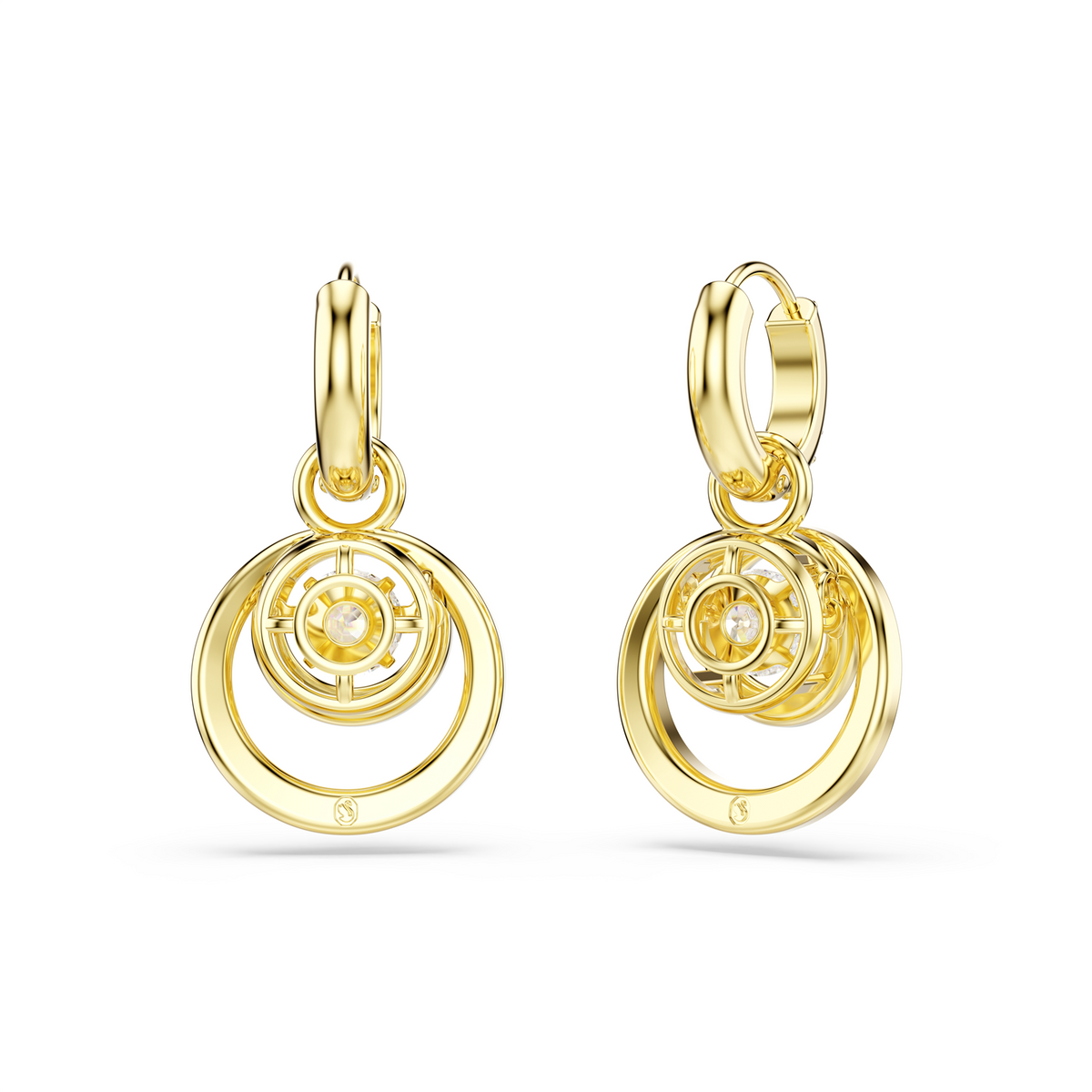 Swarovski Hyperbola Gold Plated Metal Earrings 5738249