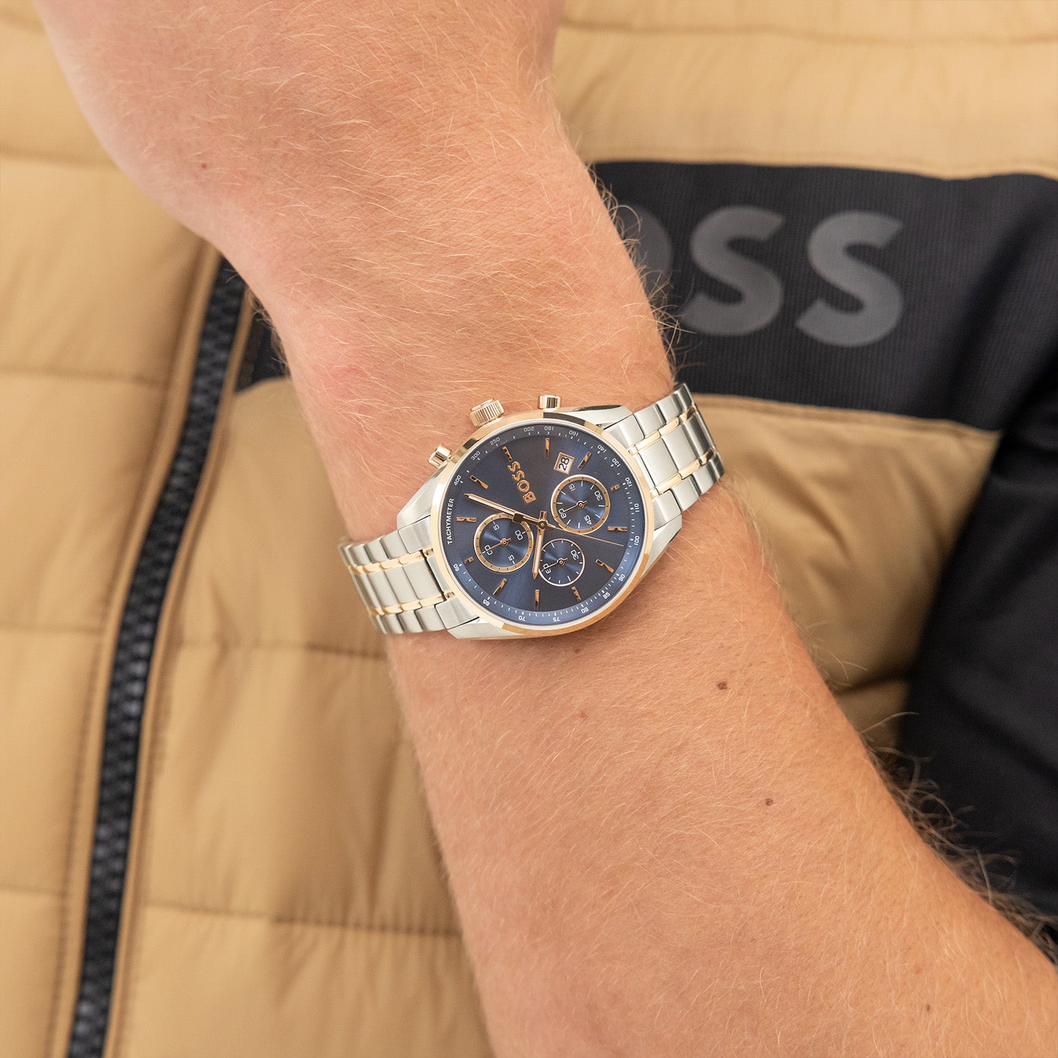 Hugo Boss Grand Prix 40 Silver Men's Watch HB1514260
